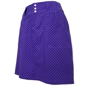 JoFit Purple Stretchy Plaid Athletic Skort Size 2. See measurements